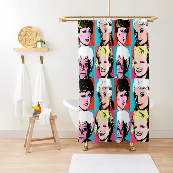 Zavjese za tuširanje Golden Warhol Girls za kupaonicu s zaštitu od plijesni, vodootporan zavjese za tuširanje za kupaonice - Slika 1  