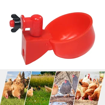 6pcs Поилка za kokoši i patke Plastični Automatski поилочный fontana za domaće peradi Praktične praktične alate za hranjenje domaćih životinja - Slika 1  