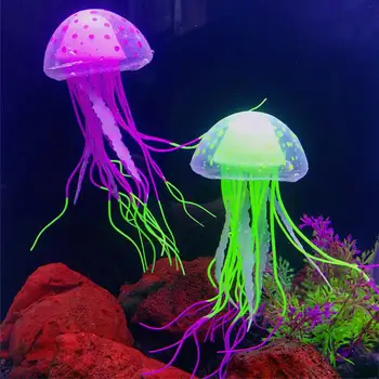Proizvode za kućne ljubimce Sjajni Ukras Vodeni krajolik Umjetni plutajući Meduza Pribor za akvarij Sjajni meduza Jellyfish - Slika 1  