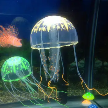 Proizvode za kućne ljubimce Sjajni Ukras Vodeni krajolik Umjetni plutajući Meduza Pribor za akvarij Sjajni meduza Jellyfish - Slika 2  