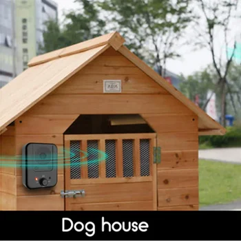 Dom Štene Ultrazvučni Ubojica Lajanje Vanjski Uređaj za plaše pasa sa zaštitom od buke Vodootporan Uređaj za vježbanje ponašanja psa - Slika 2  