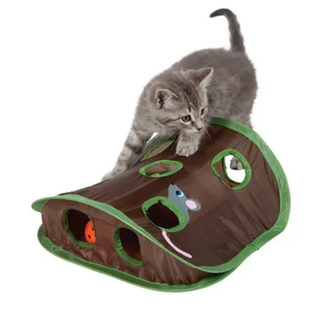 Kućna Mačka Miša Igra inteligentna igračka Zvono Šator s 9 rupa Mačke Igraju u tunel Sklopivi igračke za lov na miševe Omogućuju mačića održavati aktivnost kućnih ljubimaca - Slika 1  