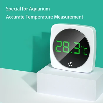 Akvariju Самоклеящийся Termometar LCD Digitalni Akvarij Za Ribe Mini-Termometri Monitor sa Velikim Ekranom Mjerač Temperature Террариума 0 do 60 ℃ - Slika 2  