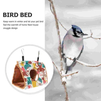 Ptica Viseća-utočište Kavez za Papagaj Rotirajući Šator I Vreću za kuću za zimu - Slika 2  