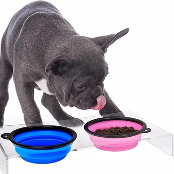 350 ml Sklopivi Silikonska Zdjela za pse i kućne ljubimce za putovanja na otvorenom Prijenosni Spremnik za hranu za štence Ulagač Zdjela za kućne ljubimce - Slika 2  