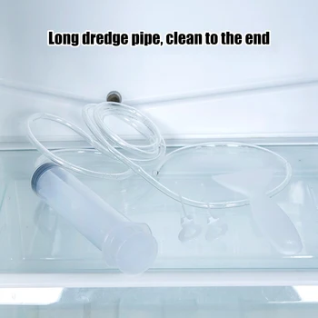 8 kom. za Čišćenje za odvod iz hladnjaka, Šprice za otključavanje rupa s lopaticom za led, Ručni alat za čišćenje cijevi, Set za pranje frižidera - Slika 2  