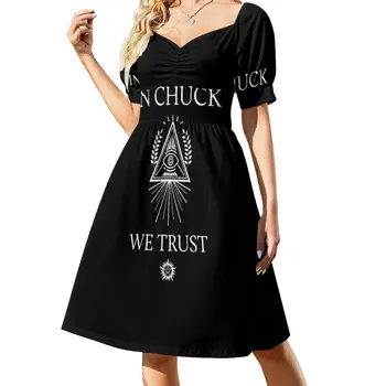 Novo u Chuck, We Trust Haljinu Bez rukava ženska odjeća 2023 nove akvizicije Dugo ženske haljine - Slika 1  