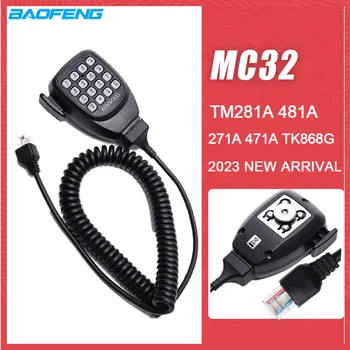 Prijenosni prijenosni radio MC32 Slušalice Mikrofon Kenwood Auto Interfon Cijev TM281A 481A 271A 471A TK868G CB Радиомикрофон Pribor - Slika 1  