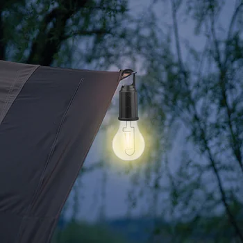 Vanjski Kamp Viseći Svijećnjak Šator za Kampiranje noćno svjetlo s kukom 400 mah Vodootporan Tip C Punjenje Rasvjete Dekor Fenjer 3 Načina - Slika 2  