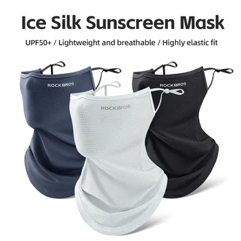 Službena ljetna maska Rockbros iz ledenog svile, zaštita od uv zračenja, krema Za sunčanje, Marama, Prozračna zaštita za vrat. - Slika 2  