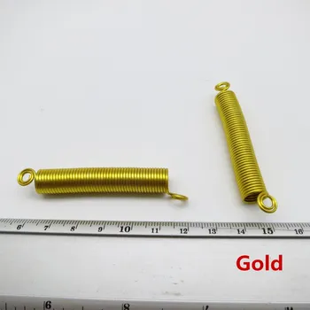 4kom-7шт Zlatni / srebrni/ Šaren xhosa za kosu, perle-dredove, duge cijevi, spirala za korice, unutarnjeg promjera oko 8 mm - Slika 1  