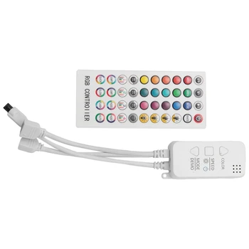Glazbeni Bluetooth Kontroler RGB Kontroler DC12V 40Key IR Daljinski Upravljač Za 2835 5050 RGB Led Traka - Slika 1  