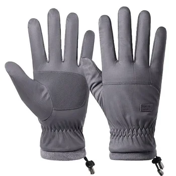 Zimske rukavice za snijeg plus baršun vodootporne rukavice za vožnju na motociklu sa zaslonom osjetljivim na dodir, tople zimske rukavice za muškarce i žene - Slika 1  