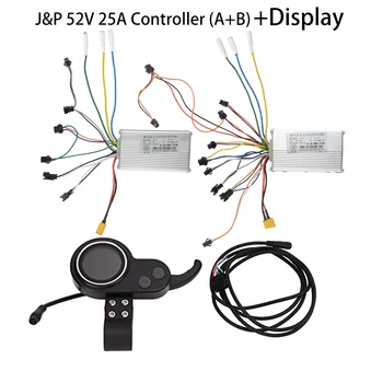 JP 52V 60V 25A Električni Skuter Brushless Dc Kontroler S Приборным Zaslon Set Rezervnih Dijelova Za E Scuter Trotinette - Slika 1  