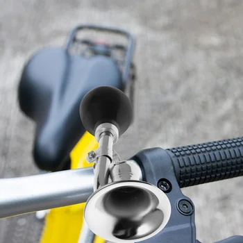 Biciklističke рожки, berba zvona na čelu, u stilu klauna, zvučnik, zračni rog zatrubi puževa za mtb, pribor za cestovne bicikle (srebrna) - Slika 2  