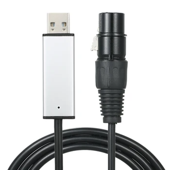 Adapter USB sučelja na DM X Led kontroler osvjetljenje scene za PC DM X512, kratka svjetla - Slika 2  