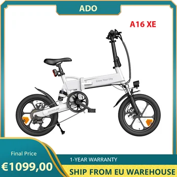 ADO A16 XE Sklopivi Električni Bicikl 250 W Motor-reduktor Glavčine 36 U 7.5 Ah Baterija 16* 1.95 Inčni Guma za 43-Mile Udaljenost 25 km/h Maksimalna Brzina - Slika 1  