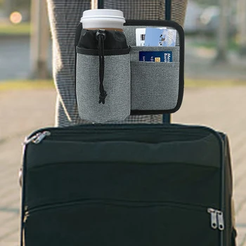 1 kom. Torba za prtljagu uz šalicu vode, torba za spremanje pića, Prometne šalica Pogodan za sve vrećice s ručkama za prtljagu, viseće nositelji torbica za skladištenje - Slika 1  