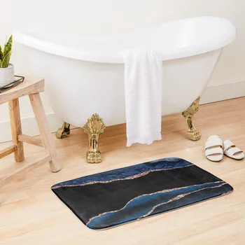 Tepih za kupaonicu s plavim i ružičastim zlatom, агатом, kuhinjski Setovi pribora za kupaonice, Luksuzni tepisi za kupaonicu, tepih za kupaonicu - Slika 1  