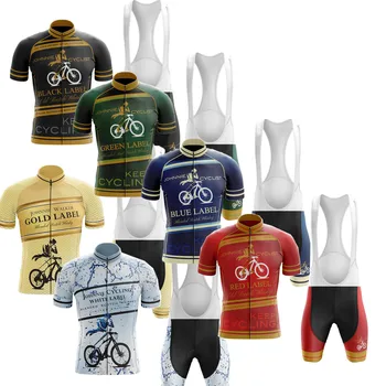 2023 Johnnie Whisky Muška Biciklistička Majica Kit Джентльменской lančanik odjeća Košulje za cestovne bicikle Odijelo MTB Maillot Ciclismo Hombre - Slika 1  