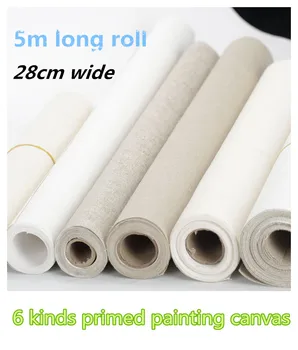 roll 0,28 m * 5 m Umjetnik Crta uljem, акрилом, pamuk, lan, Studijski platna primer, roll platno - Slika 1  