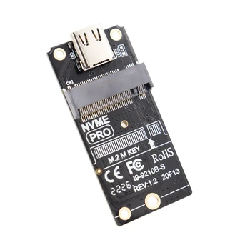 Adapter TYPE-C M2 NVME/NGFF SSD Adapter NVMe Telo M. 2 na USB 3.1 Podrška Type-C M2 SSD 2230/42/60/80 - Slika 1  