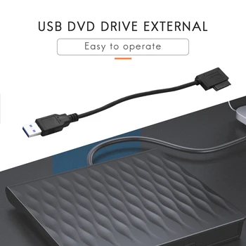 USB 3.0 na 7 + 6 13Pin Slimline SATA za laptop CD/DVD ROM-Kabel-ac ispravljač optičkog pogona - Slika 2  