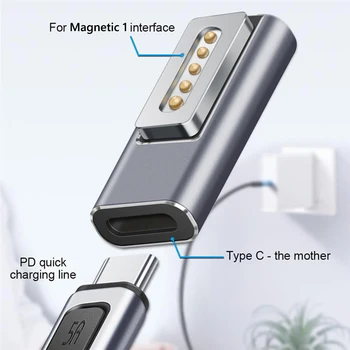 Priključak Type-C magnetskom USB-adapter PD s indikatorsko svjetlo za Macbook Air / Pro - Slika 1  