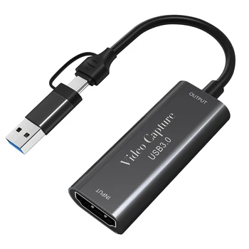 Adapter memorijske kartice za snimanje videa u HD-Type-C/USB3.0 4K HD 1080P 60Hz za Xbox One PS4 Računalni Tv za izravan prijenos na Youtube - Slika 1  