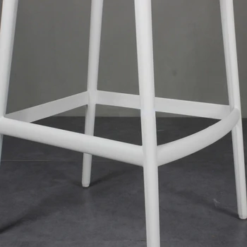 Europski barske stolice za kuhinju, bar stolica sa naslonom, jednostavan potrošačke visoke stolice za balkon, ulica plastične Dizajnerske barske stolice za odmor - Slika 2  