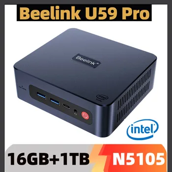 Mini PC Beelink U59 Pro Win11 Intel Celeron N5105 11. generacije DDR4 8 GB, 16 GB SSD 512 GB Dual Wifi EQ12 PRO Stolni Mini-računalo - Slika 1  