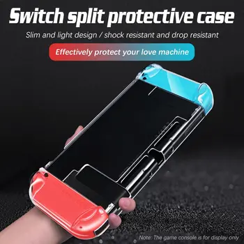 Pogodan za Nintendo Switch Zaštitna torbica za PC s visoka transparentnost Ručka za igraće konzole najprecizniju ultra-tanki clamshell to dvodijelna zaštita - Slika 2  