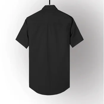 Pamučne muške košulje Minglu, luksuzne muške majice kratkih rukava i po cijeloj površini lubanje, velike dimenzije 4xl, čvrsta muška košulja Slim Fit - Slika 2  
