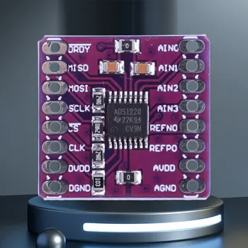 24-Bitni Senzor Analogno-digitalni pretvarač 2,3-5,5 U ADS1220 ADC SPI I2C Modul Analogno-digitalni pretvarač ADC za Arduino - Slika 2  