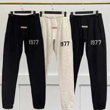 Kvalitetan pamuk hlače 1977 godine izdavanja, muške i ženske sportske hlače velikih dimenzija, moderan sportske hlače za aktivan odmor. - Slika 1  