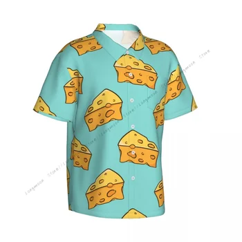 Muška majica sa kratkim rukavima, majica Triangle Cheese Delicious, majice polo majice - Slika 2  