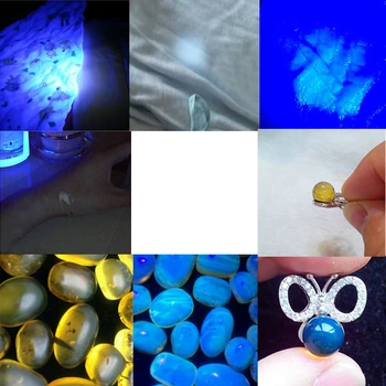 100 Led UV led Svjetiljka Mini led svjetiljka s valnom 395нм Svjetlo Ljubičasta Skalabilne Detektor žensku higijenu od Urina kod životinja i Škorpija - Slika 2  