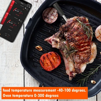 Termometar za kuhanje s 2 sondama Bežični Termometar za meso, program koji je kompatibilan s Bluetooth, Daljinski nadzor, Oprema za roštilj - Slika 1  