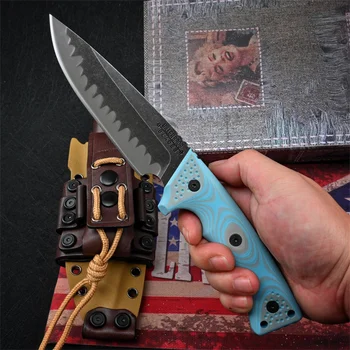 Miller Bros.BIsdes M35 Voćni nož Z-wear Čelična oštrica Krutost 60-61HRC Ručka G10 Džep za samoobranu na otvorenom - Slika 1  