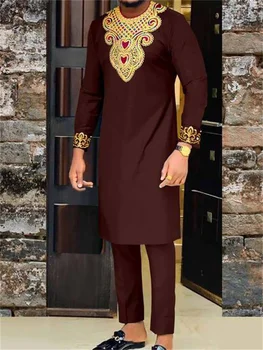 Muški moderan luksuzni odijelo-dvojka iz crnog zlata - Slika 2  