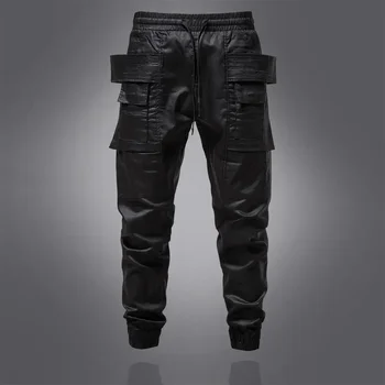 Jesenje nove muške svakodnevne hlače 2023, dark stil, funkcionalni stil, Personalizirane modne muške tajice s fleksibilnim gumicom u struku - Slika 1  