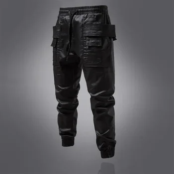 Jesenje nove muške svakodnevne hlače 2023, dark stil, funkcionalni stil, Personalizirane modne muške tajice s fleksibilnim gumicom u struku - Slika 2  