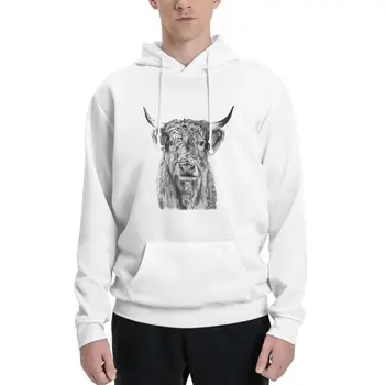 Pulover s kapuljačom iz škotske planine krave, muški zimski džemper, bluza, muška odjeća, majica s kapuljačom za muškarce - Slika 1  