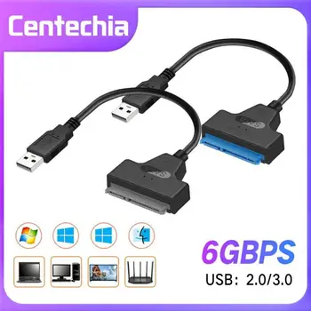Kabel USB 3.0 2.0, SATA 3 Sata Adapter-USB 3.0 brzine prijenosa podataka do 6 Gb/s Podrška za 2,5-inčni vanjski tvrdi disk, SSD Hard disk 22-Pinski kabel Sata III - Slika 1  