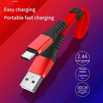 30 cm Kratki kabel Type C Micro USB Kabel za brzo punjenje podataka za mobilni telefon Xiaomi Huawei Power Bank Baterija Prijenosni USB kabel - Slika 1  