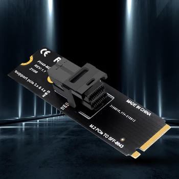 M. 2 NVME U. 2 Riser Card Mkey PCIeX4 NA SFF8643 Kartica za Proširenje Brzi Stabilan Prijenos Pribor za Stolno Računalo - Slika 1  