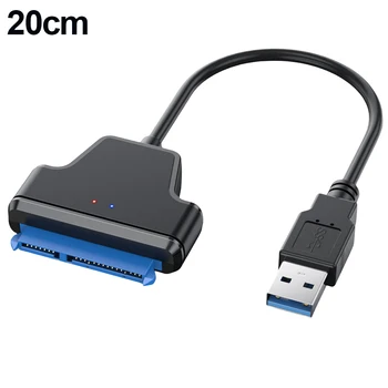Serijski vanjski tvrdi disk USB-SATA 20/50 cm SATA Konverter Kabel za pretvaranje tvrdog diska za 2,5-inčnog tableta SSD - Slika 1  
