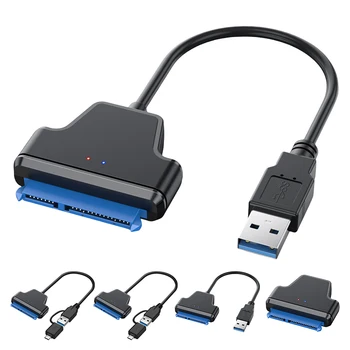 Serijski vanjski tvrdi disk USB-SATA 20/50 cm SATA Konverter Kabel za pretvaranje tvrdog diska za 2,5-inčnog tableta SSD - Slika 2  