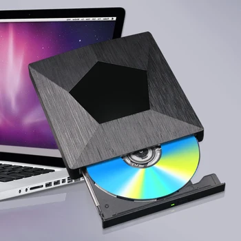 Uređaj za snimanje DVD-USB3.0 Type C CD-player Ultra Slim uređaj za snimanje DVD-a s besplatnim pogon Prijenosni DVD snimač za Windows XP/7/8/10 za macOS - Slika 2  