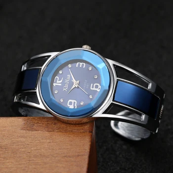 2021, hit prodaja, ženske sat-narukvica Xinhua, luksuzni brand, kvarcni ručni sat sa dial od nehrđajućeg čelika, satovi - Slika 1  